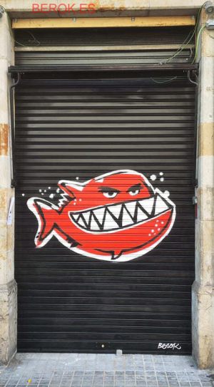 Graffiti Logo Monster Sushi Pirana 300x100000